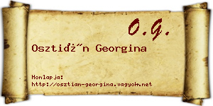Osztián Georgina névjegykártya